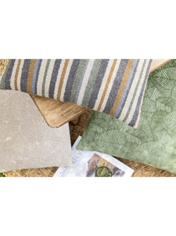 Magma Heimtex Kissenhülle "Kim" in Blau/ Creme/ Grau - (L)45 x (B)45 cm