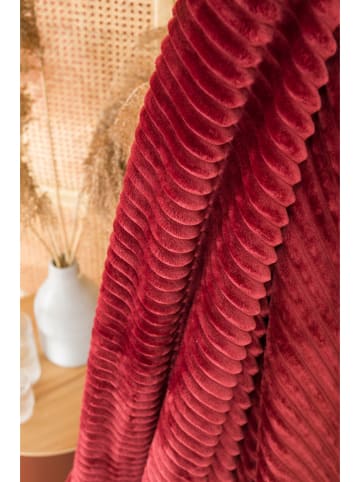 Magma Heimtex Kissenhülle "Cassy" in Bordeaux - (L)40 x (B)40 cm