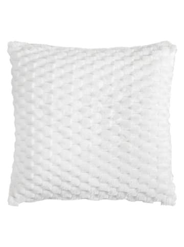 Magma Heimtex Plüsch-Kissenhülle "Kalima" in Weiß - (L)45 x (B)45 cm