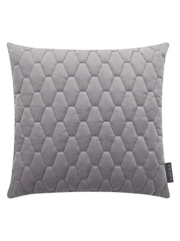 Magma Heimtex Samt-Kissenhülle "Magali" in Grau - (L)40 x (B)40 cm