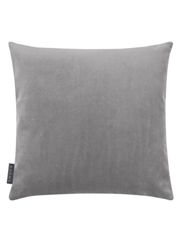 Magma Heimtex Samt-Kissenhülle "Magali" in Grau - (L)40 x (B)40 cm