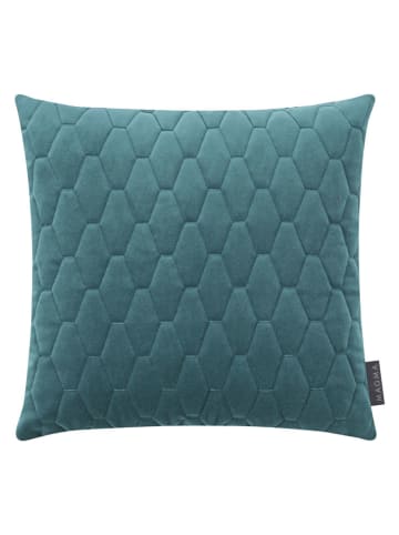 Magma Heimtex Samt-Kissenhülle "Magali" in Blau - (L)40 x (B)40 cm