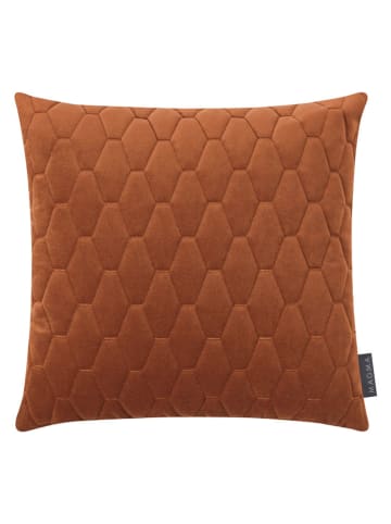 Magma Heimtex Samt-Kissenhülle "Magali" in Hellbraun - (L)40 x (B)40 cm