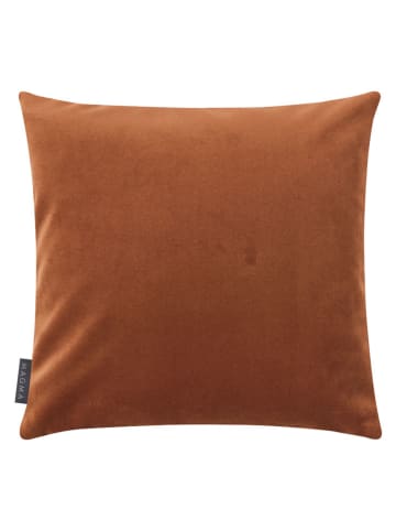 Magma Heimtex Samt-Kissenhülle "Magali" in Hellbraun - (L)40 x (B)40 cm