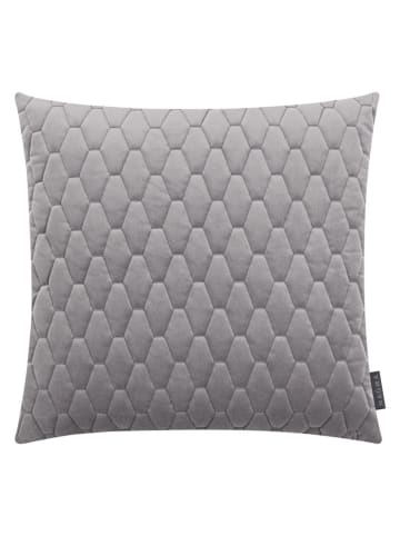 Magma Heimtex Samt-Kissenhülle "Magali" in Grau - (L)50 x (B)50 cm