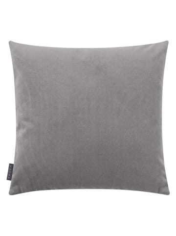 Magma Heimtex Samt-Kissenhülle "Magali" in Grau - (L)50 x (B)50 cm