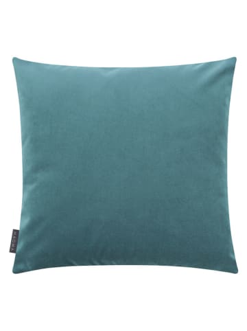 Magma Heimtex Samt-Kissenhülle "Magali" in Blau - (L)50 x (B)50 cm