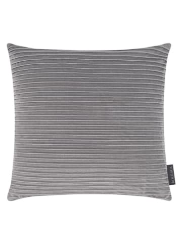 Magma Heimtex Samt-Kissenhülle "Selina" in Grau - (L)40 x (B)40 cm