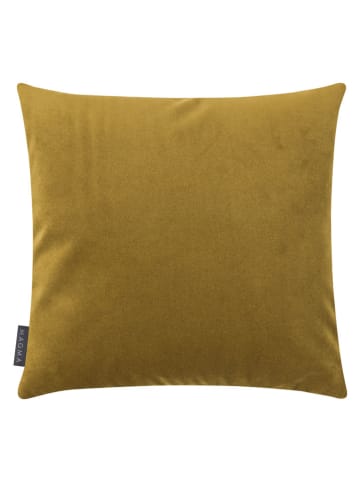 Magma Heimtex Samt-Kissenhülle "Selina" in Grün - (L)40 x (B)40 cm