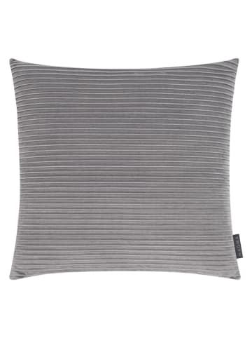 Magma Heimtex Samt-Kissenhülle "Selina" in Grau - (L)50 x (B)50 cm