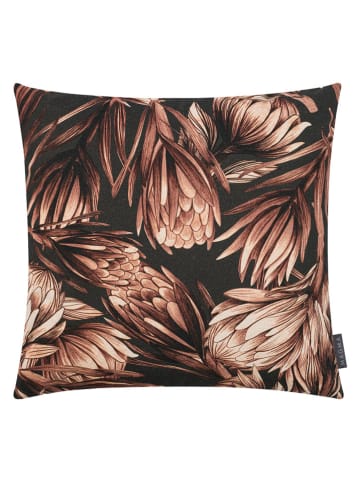 Magma Heimtex Kissenhülle "Protea" in Schwarz/ Braun - (L)50 x (B)50 cm