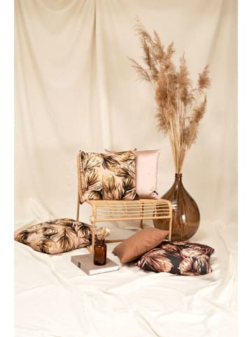 Magma Heimtex Kissenhülle "Protea" in Schwarz/ Braun - (L)60 x (B)60 cm