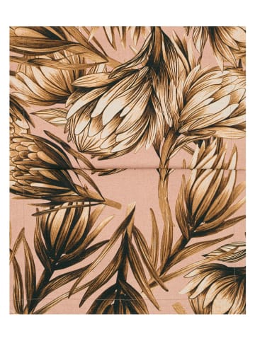 Magma Heimtex Bieżnik "Protea" w kolorze jasnoróżowo-jasnobrązowym - 145 x 40 cm