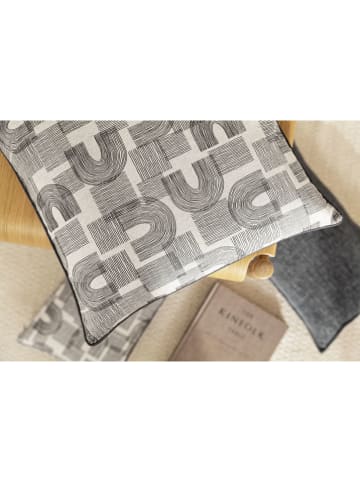 Magma Heimtex Kissenhülle "Vitim" in Beige/ Schwarz - (L)45 x (B)45 cm