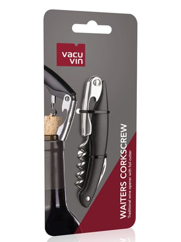 Vacu Vin Korkociąg w kolorze czarnym - dł. 11 cm