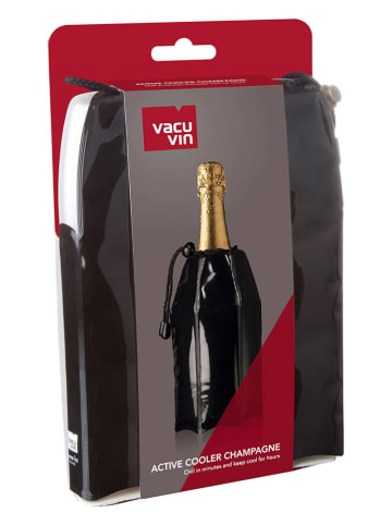 Vacu Vin Champagnerkühler in Schwarz - (L)34 x (B)22 cm