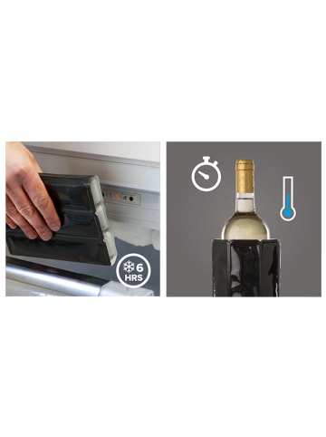 Vacu Vin Bierkühler in Schwarz - (H)11,5 x Ø 8 cm