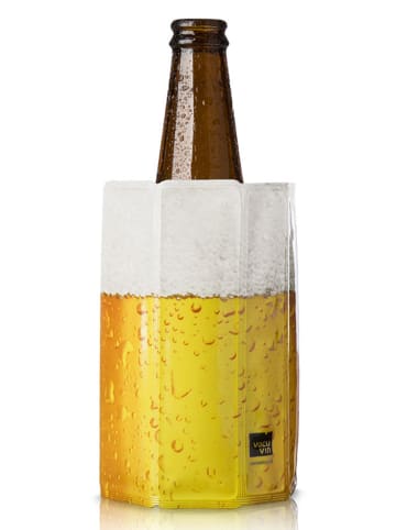 Vacu Vin Bierkühler in Gelb - (H)13,5 x Ø 10,5 cm