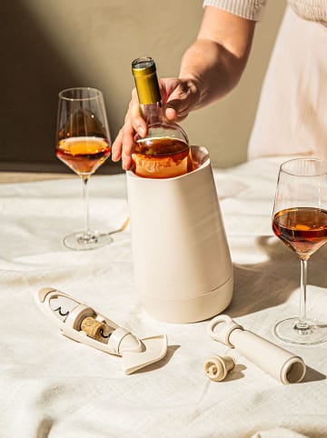 Vacu Vin 4-delige wijnaccessoiresset "Host" crème