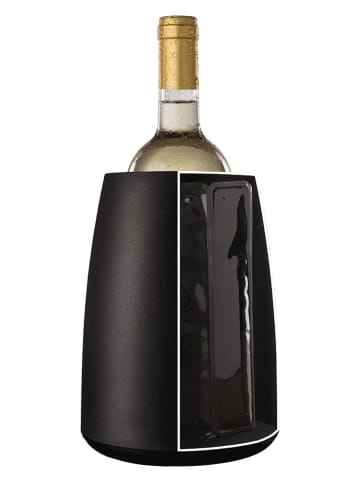 Vacu Vin Wijnkoeler "Elegant" zwart - (H)20,5 x Ø 15 cm
