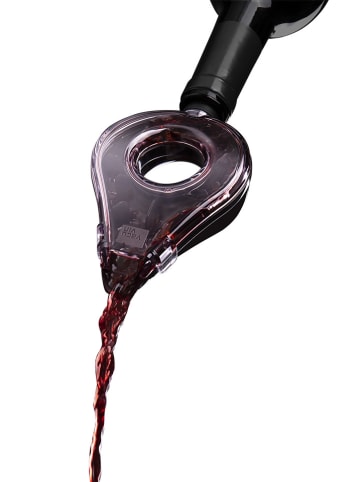 Vacu Vin Aerator w kolorze szarym do wina - dł. 15 cm