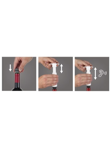 Vacu Vin 2tlg. Weinpumpen-Set in Weiß