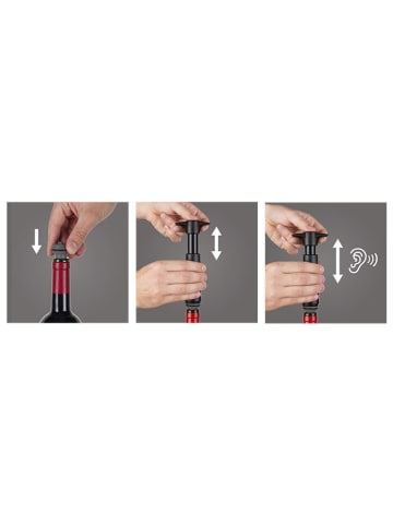 Vacu Vin 5-częściowy zestaw w kolorze czarnym