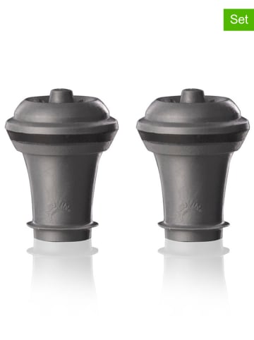 Vacu Vin Korki (2 szt.) w kolorze szarym do wina