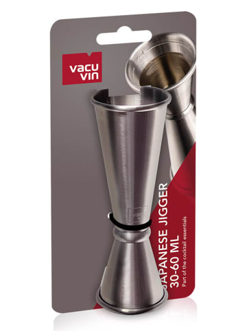 Vacu Vin Miarka barowa w kolorze srebrnym - 60 ml