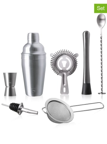 Vacu Vin 7-delige cocktailset zilverkleurig