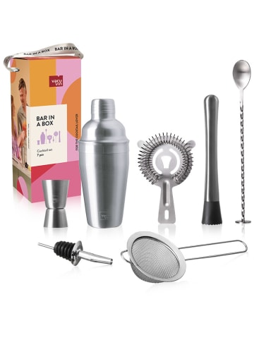 Vacu Vin 7tlg. Cocktail-Set in Silber