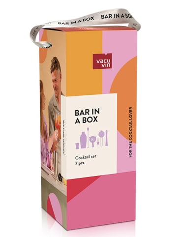Vacu Vin 7-częściowy zestaw w kolorze srebrnym do koktajli