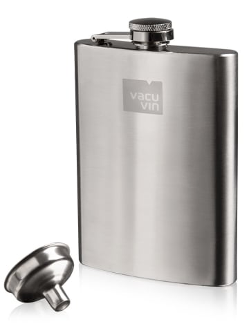 Vacu Vin Taschenflasche in Silber - 230 ml