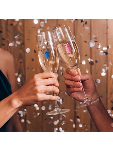 Vacu Vin 12-delige set: glasmarkers "Party People" meerkleurig