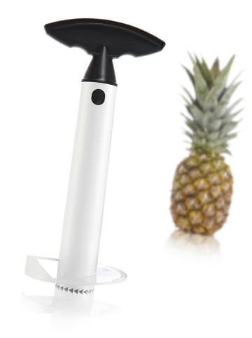 Vacu Vin 2er-Set: Ananasschneider in Weiß/ Schwarz - (L)27,8 cm