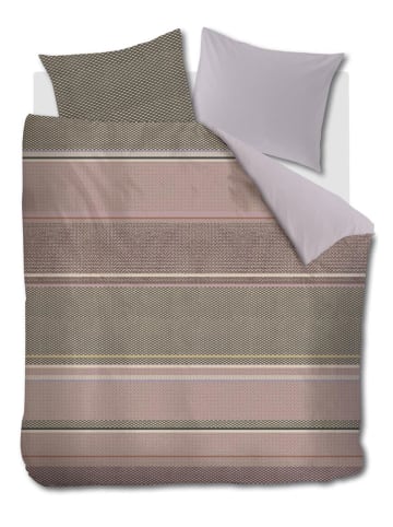 At Home Beddengoedset "Combination" lichtroze/groen