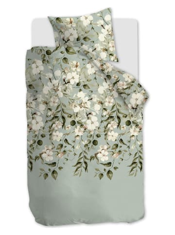 ariadne Flanell-Bettwäsche-Set "Autumn" in Grün