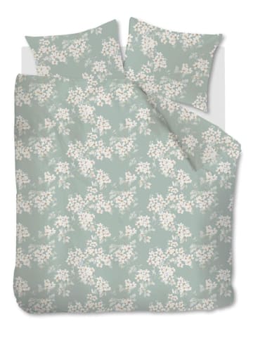 ariadne Komplet pościeli "Blooming Flowers" w kolorze błękitno-szarym