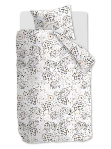 ariadne Komplet pościeli flanelowej "Windy" w kolorze kremowo-beżowym