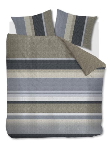 Beddinghouse Komplet pościeli "Jorren" w kolorze beżowo-niebieskim