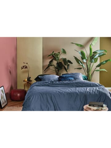 At Home Cord-Bettwäsche-Set "Cosy" in Blau