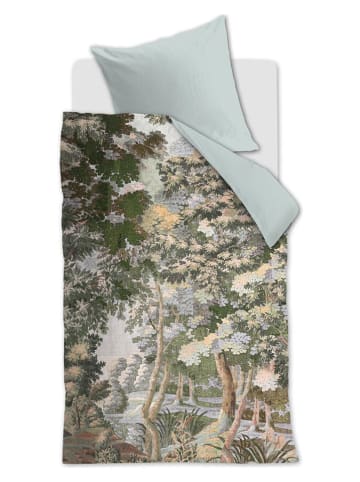 At Home Komplet pościeli "From Afar" w kolorze błękitnym ze wzorem