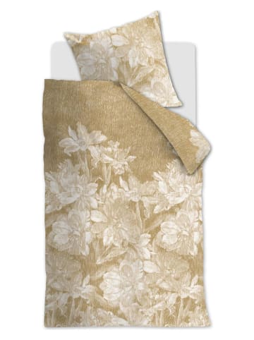 At Home Beddengoedset "Pencil Rain" okergeel