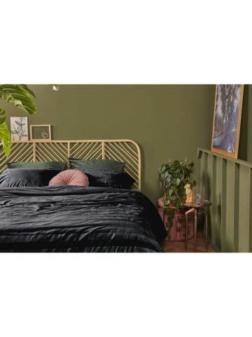 At Home Komplet pościeli aksamitnej "Soft Shine" w kolorze czarnym
