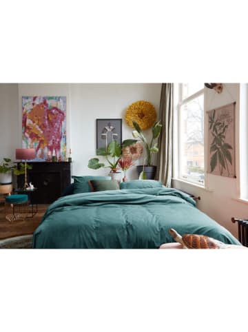 At Home Komplet pościeli aksamitnej "Tender" w kolorze morskim