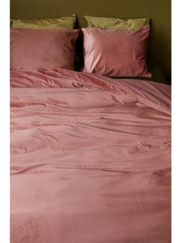 At Home Komplet pościeli aksamitnej "Tender" w kolorze jasnoróżowym