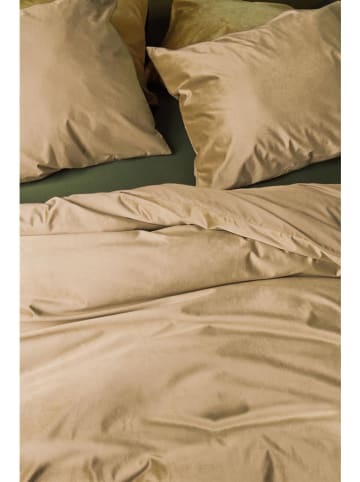 At Home Komplet pościeli aksamitnej "Tender" w kolorze beżowym