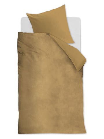 At Home Fluwelen beddengoedset "Tender" goudkleurig