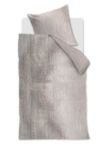 At Home Samt-Bettwäsche-Set "Textures" in Grau