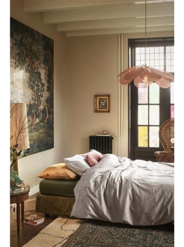 At Home Komplet pościeli aksamitnej "Textures" w kolorze szarym